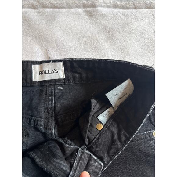 ROLLA'S Women's Straight Leg Jeans in Black - Picture 4 of 5